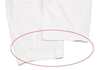COMME des GARCONS Polyester Cropped Pants Off-White Size M