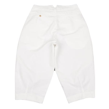 COMME des GARCONS Polyester Cropped Pants Off-White Size M