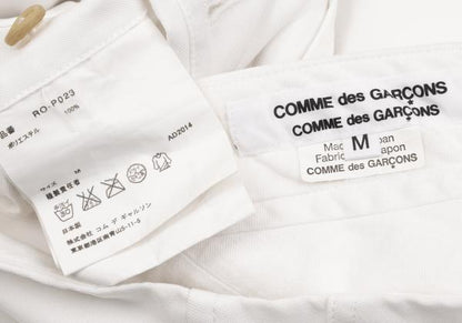 COMME des GARCONS Polyester Cropped Pants Off-White Size M