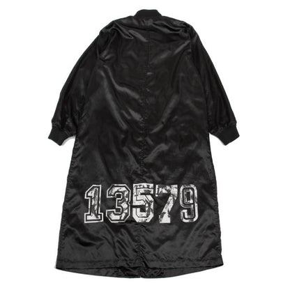 BLACK COMME des GARCONS Numbering Print Coat Black Size M