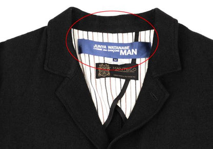 JUNYA WATANABE MAN Elbow Patch Wool Chester Coat Size M