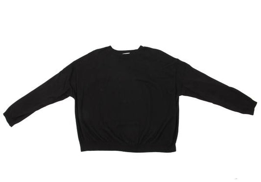 Acne Studios Jacquard Cotton Knit Sweater Black Navy Size M