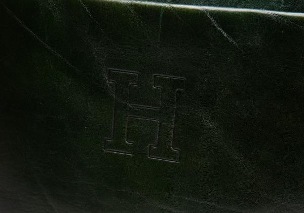 HIROFU Leather Briefcase Green