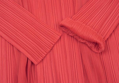 PLEATS PLEASE Mesh Buttonless Cardigan Pink Size 3