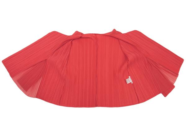 PLEATS PLEASE Mesh Buttonless Cardigan Pink Size 3