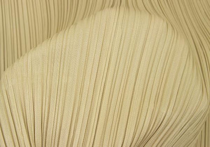 PLEATS PLEASE Beige Pleated Long Jacket Size 2