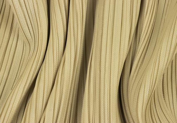 PLEATS PLEASE Beige Pleated Long Jacket Size 2
