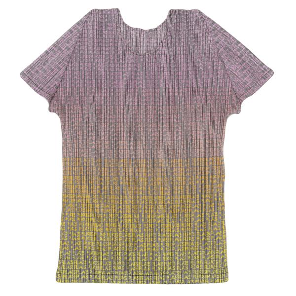 PLEATS PLEASE Gradation Logo Print T-Shirt Gray Size 3