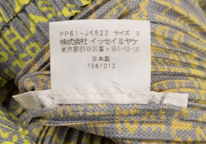 PLEATS PLEASE Gradation Logo Print T-Shirt Gray Size 3