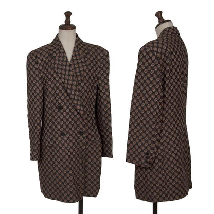GIORGIO ARMANI Paisley Double Breasted Jacket Size 38