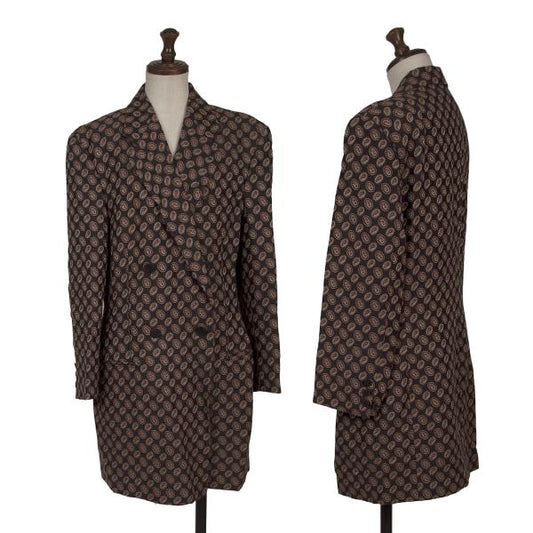 GIORGIO ARMANI Paisley Double Breasted Jacket Size 38