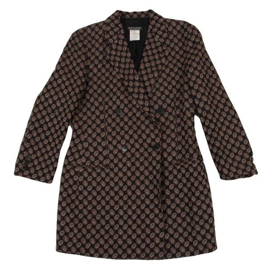GIORGIO ARMANI Paisley Double Breasted Jacket Size 38