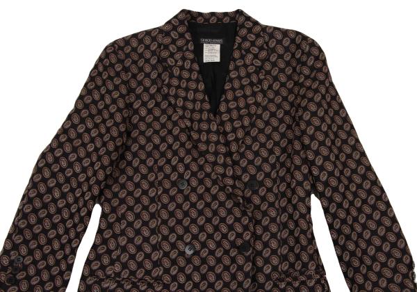GIORGIO ARMANI Paisley Double Breasted Jacket Size 38