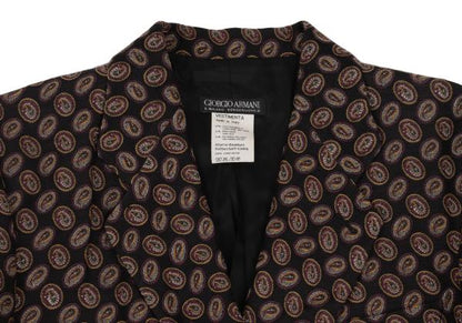 GIORGIO ARMANI Paisley Double Breasted Jacket Size 38
