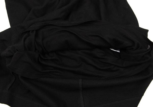 HELMUT LANG Wool Cache-Coeur Back Zip Tunic Black Blouse Size P