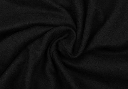 HELMUT LANG Wool Cache-Coeur Back Zip Tunic Black Blouse Size P