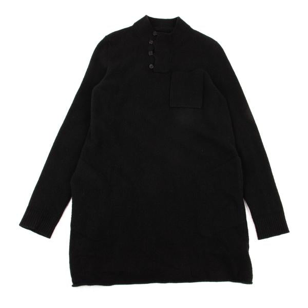 Maison Martin Margiela Wool Button Pullover Black Size S