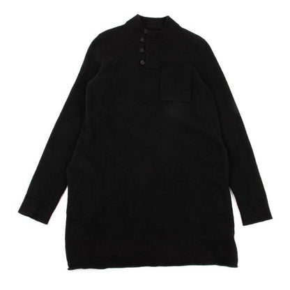 Maison Martin Margiela Wool Button Pullover Black Size S