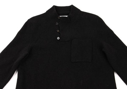 Maison Martin Margiela Wool Button Pullover Black Size S