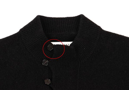 Maison Martin Margiela Wool Button Pullover Black Size S