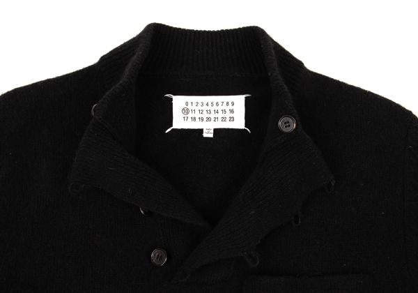 Maison Martin Margiela Wool Button Pullover Black Size S