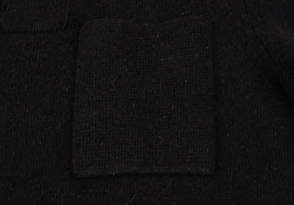 Maison Martin Margiela Wool Button Pullover Black Size S