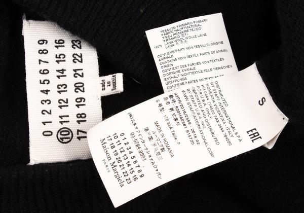 Maison Martin Margiela Wool Button Pullover Black Size S