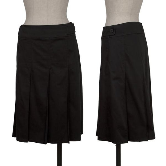 BURBERRY LONDON Cotton Poly Stretch Skirt Black Size 36