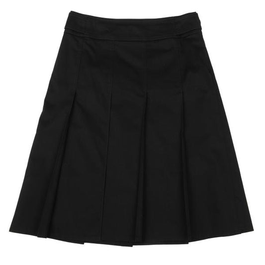 BURBERRY LONDON Cotton Poly Stretch Skirt Black Size 36