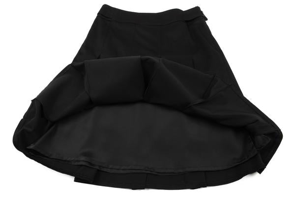 BURBERRY LONDON Cotton Poly Stretch Skirt Black Size 36