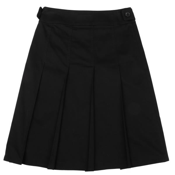 BURBERRY LONDON Cotton Poly Stretch Skirt Black Size 36
