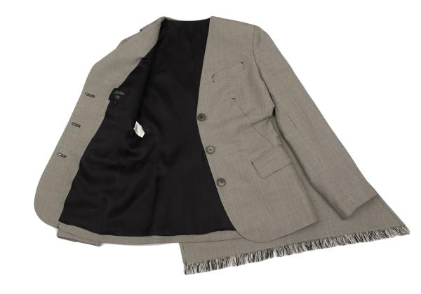 Jean Paul GAULTIER FEMME Wool Silk Stole Jacket Gray Size 40