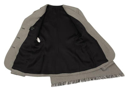 Jean Paul GAULTIER FEMME Wool Silk Stole Jacket Gray Size 40