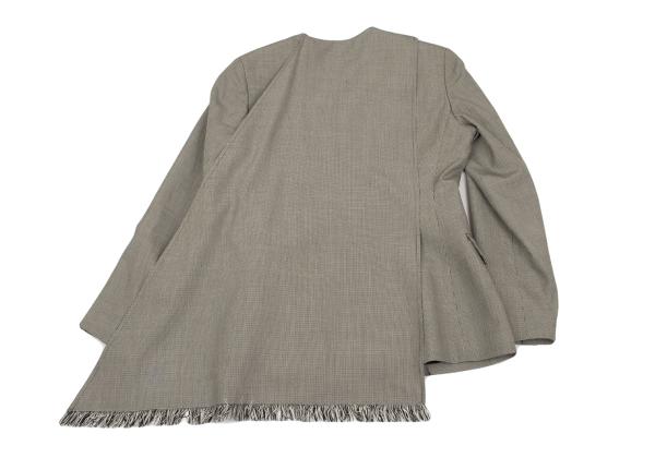 Jean Paul GAULTIER FEMME Wool Silk Stole Jacket Gray Size 40