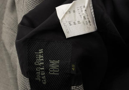 Jean Paul GAULTIER FEMME Wool Silk Stole Jacket Gray Size 40