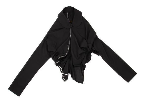 COMME des GARCONS Back Gather Round Jacket Black Size M