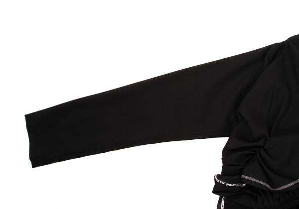 COMME des GARCONS Back Gather Round Jacket Black Size M