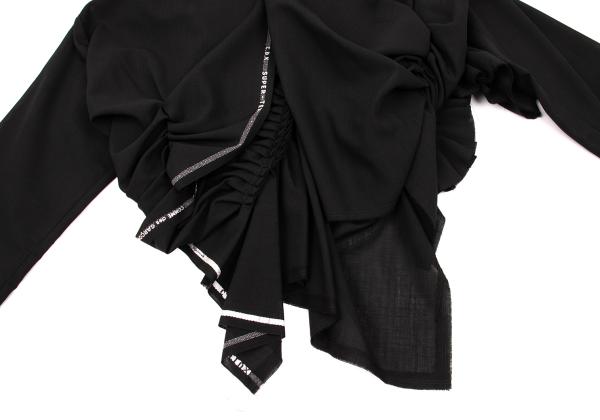 COMME des GARCONS Back Gather Round Jacket Black Size M