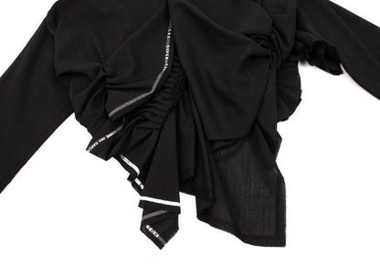COMME des GARCONS Back Gather Round Jacket Black Size M