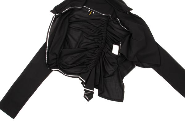 COMME des GARCONS Back Gather Round Jacket Black Size M