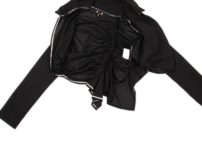 COMME des GARCONS Back Gather Round Jacket Black Size M