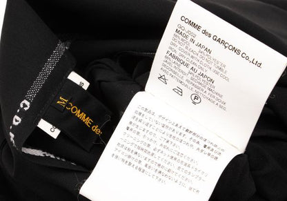COMME des GARCONS Back Gather Round Jacket Black Size M