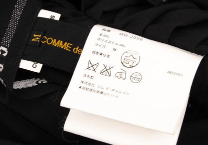 COMME des GARCONS Back Gather Round Jacket Black Size M