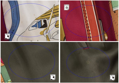 COMME des GARCONS Silk Travel Print Pants Multi Size M