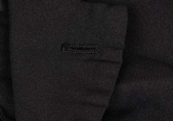 COMME des GARCONS Poly Frill Raw Edge Jacket Black Size S