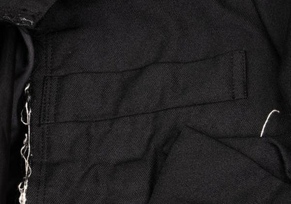COMME des GARCONS Poly Frill Raw Edge Jacket Black Size S
