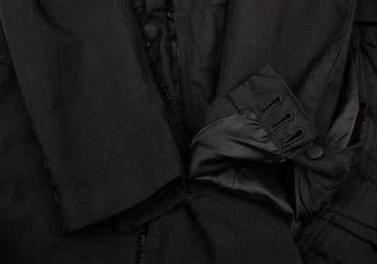 COMME des GARCONS Poly Frill Raw Edge Jacket Black Size S