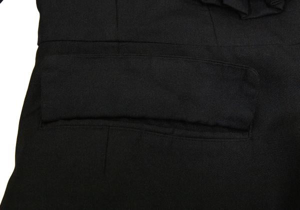 COMME des GARCONS Poly Frill Raw Edge Jacket Black Size S