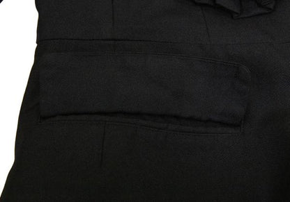 COMME des GARCONS Poly Frill Raw Edge Jacket Black Size S