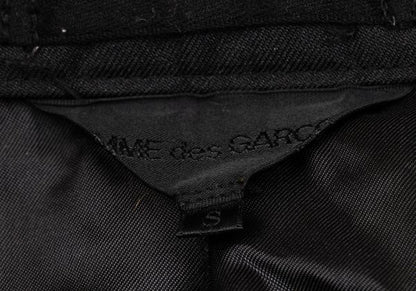 COMME des GARCONS Poly Frill Raw Edge Jacket Black Size S